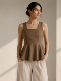 BAGASE Terra Peplum Top